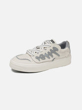 Colorblock Abstract Fishbone Graphic Casual Shoes